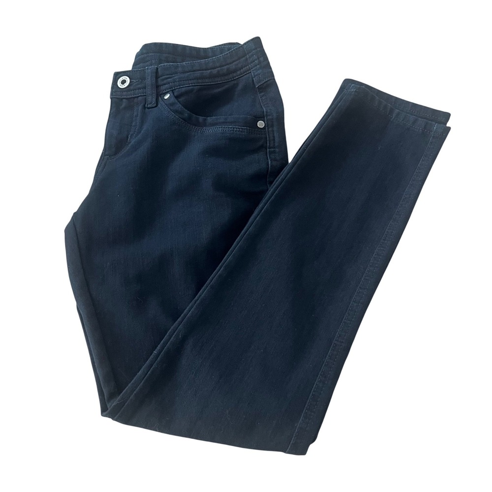 KUHL Women's 4 SHORT Indigo Dye Denim Pants Jeans Dark Wash